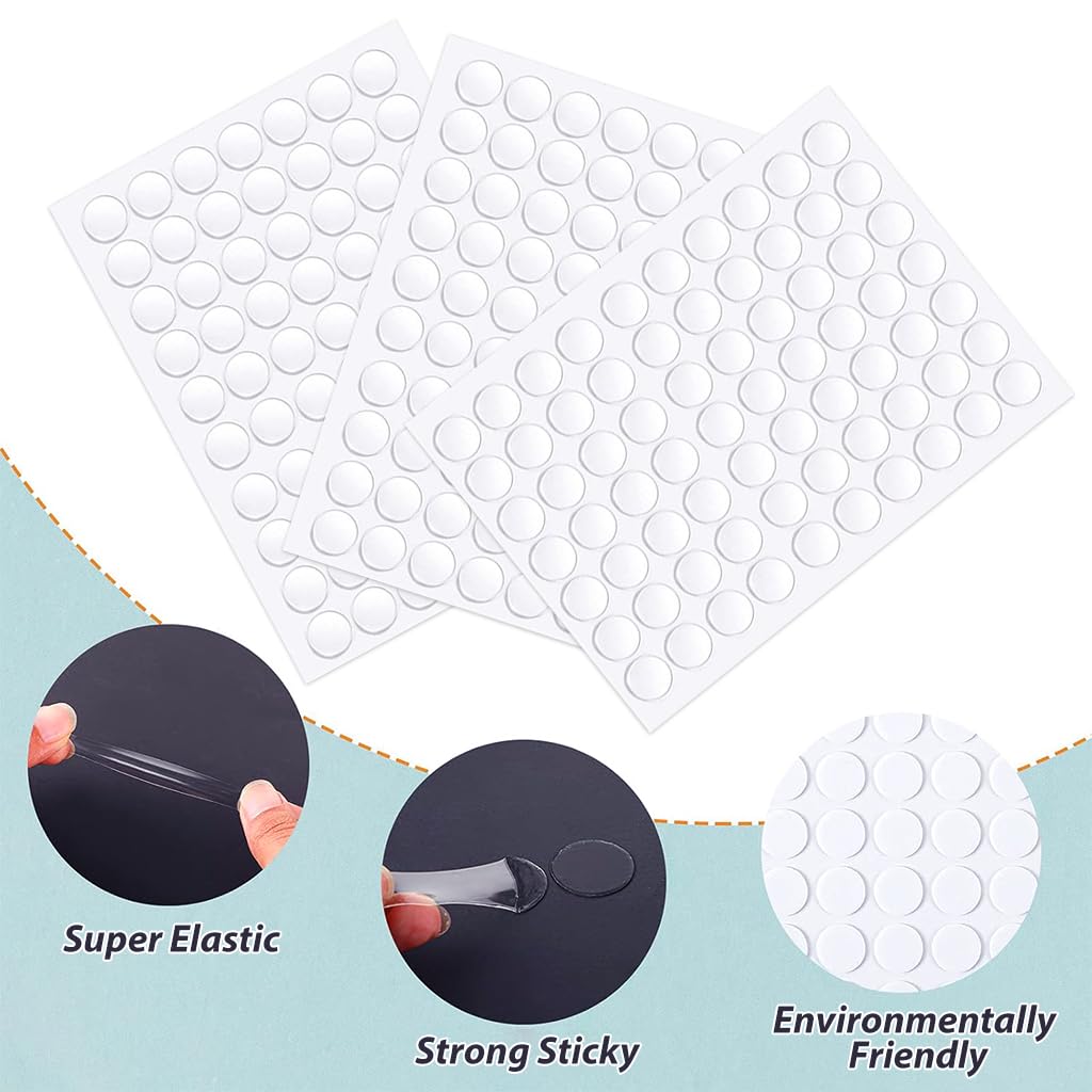 Zibuyu Balloon Glue Dots for Party Decorations with 210 pcs 0.39 in Acrylic Adhesive | DIY Crafts