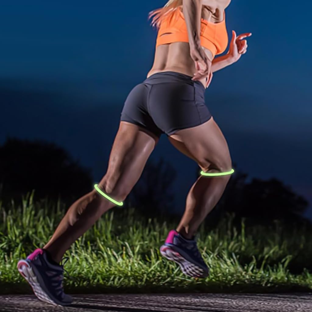 Proberos Patella Support Band for Running and Basketball with Anti Slip Silicone | Glow in the Dark Design