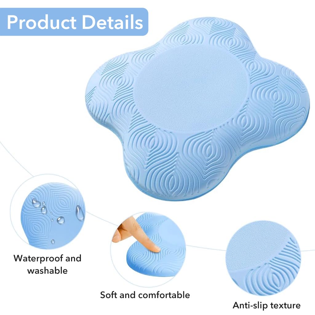 ZIBUYU Knee Pads for Yoga with Anti Slip TPE Cushion 20 x 20cm | Support for Knees and Elbows