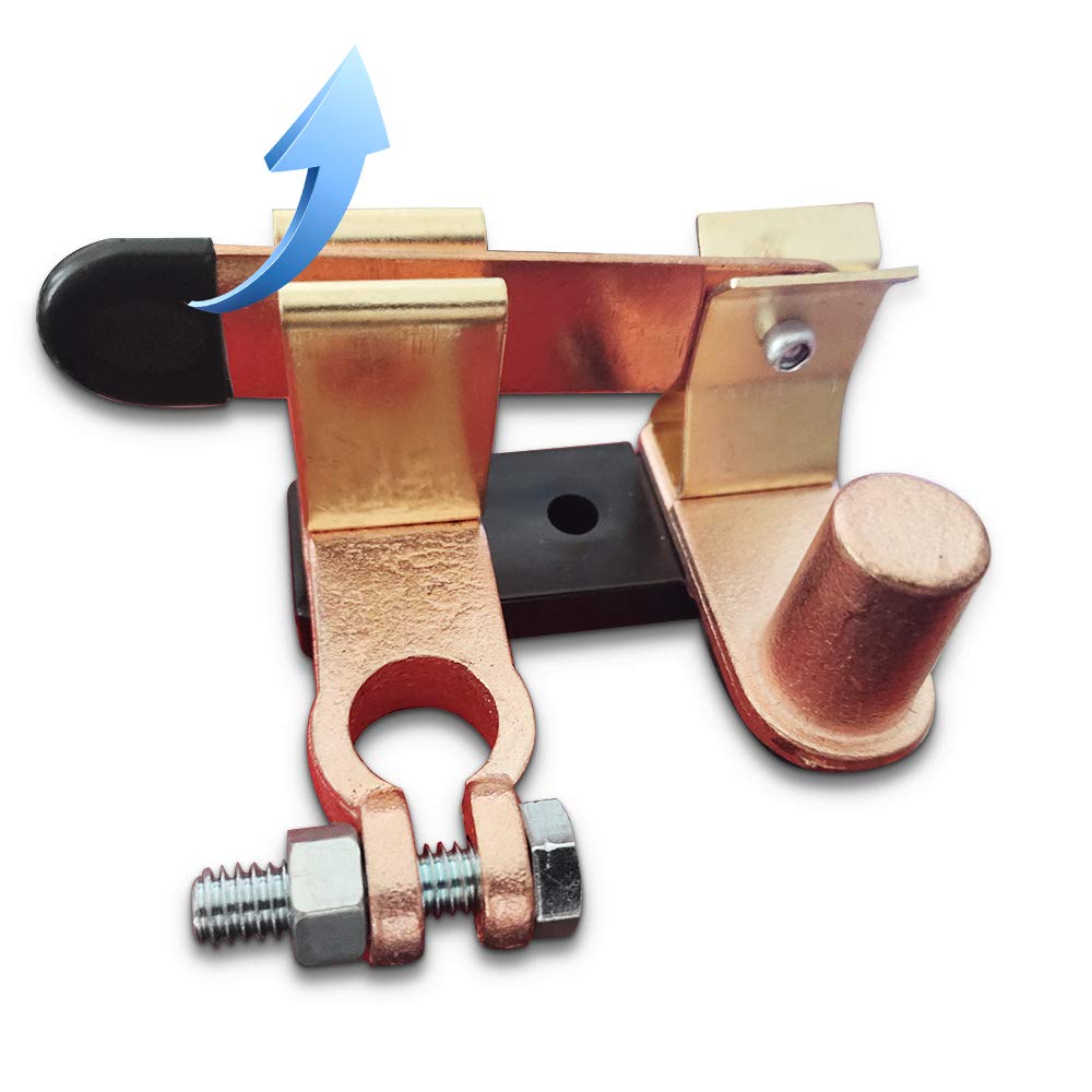 STHIRA® Car Battery Shut-Off Switch, Battery Disconnect Blade Switch, Pure Copper Terminal Isolator Cut-Off for 12V/24V Vehicles, RVs, Boats, Trucks, and Off-Road Applications
