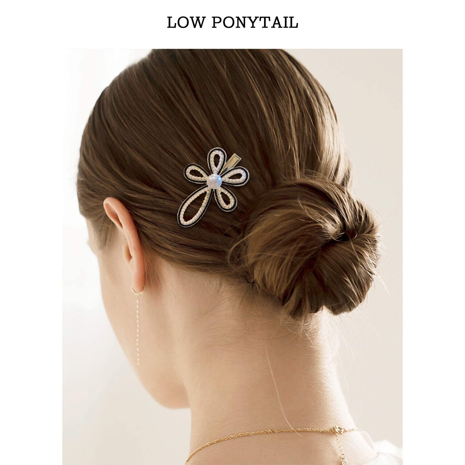 ZIBUYU Hair Pins for Women Stylish Latest Barrettes Charms Pearl Korean Fancy Hair Pins for Women & Girls Non-Slip Side Pins Hair Accessories Women and Girls Gifts - 11 Pcs