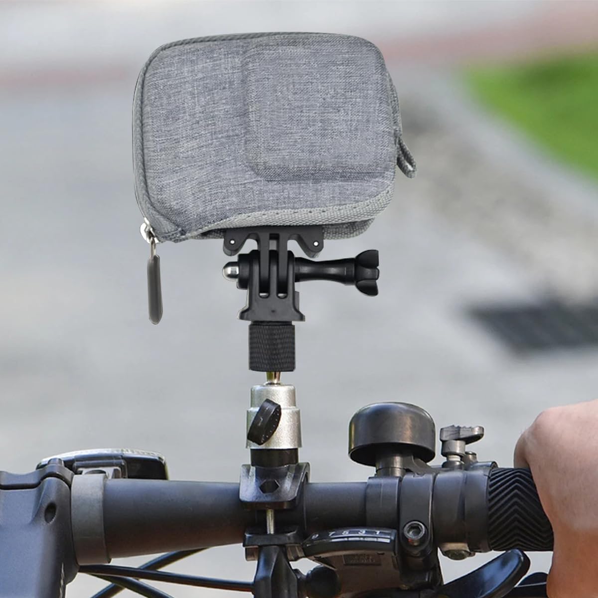 ZORBES Carry Case for Insta360 Ace Pro featuring Dual Zipper EVA Shell 4.1×3.15×1.77 in | Gray