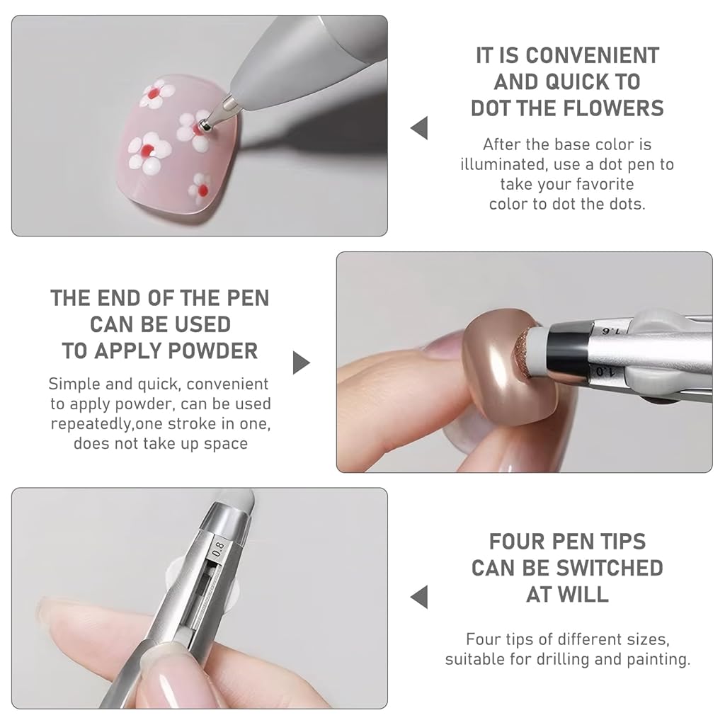MAYCREATE® 5 in 1 Nail Art Dotting Pen