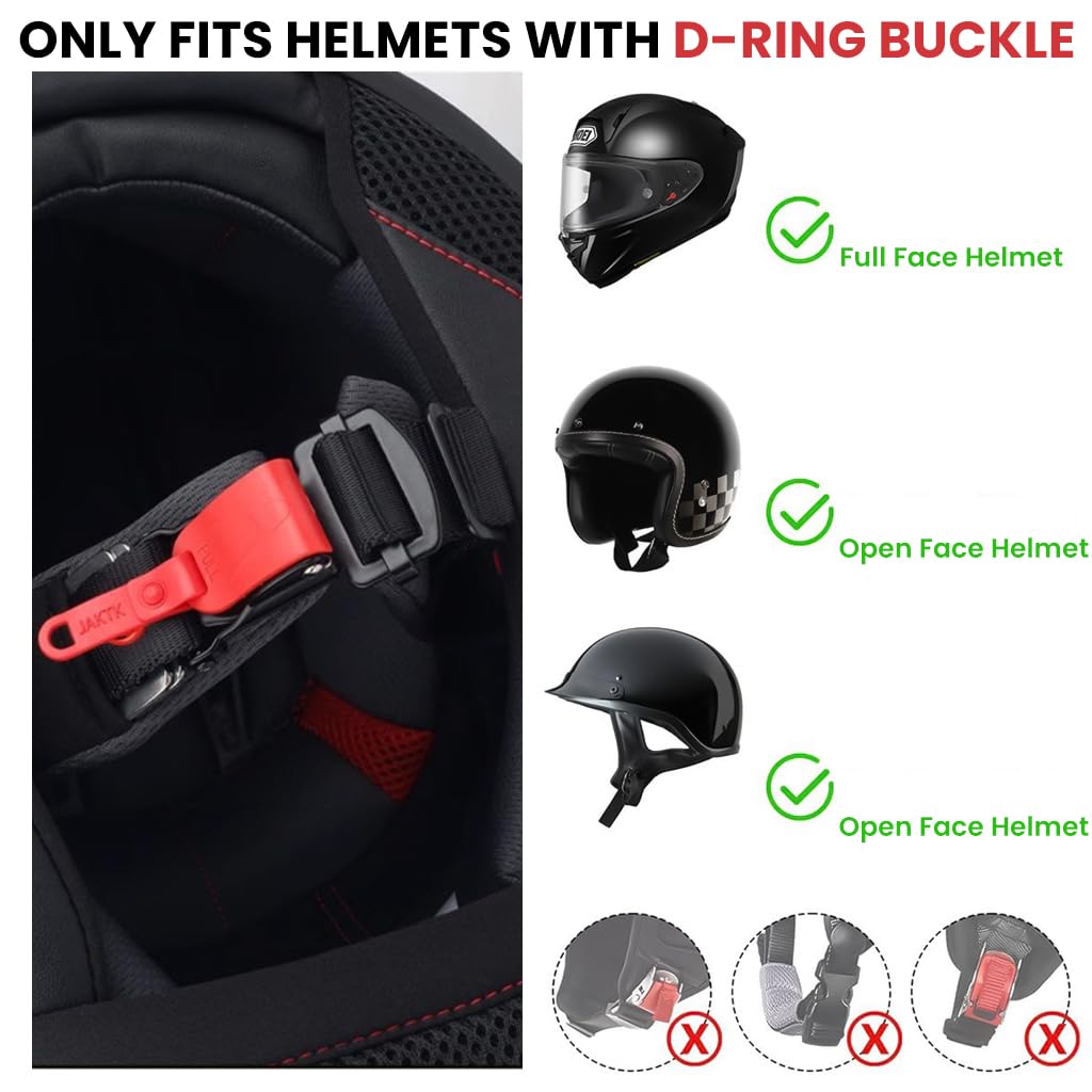 STHIRA Helmet Quick Release Buckle Replacement Kit for Chin Straps Up to 1 in featuring Ratcheted Stainless Steel Mechanism