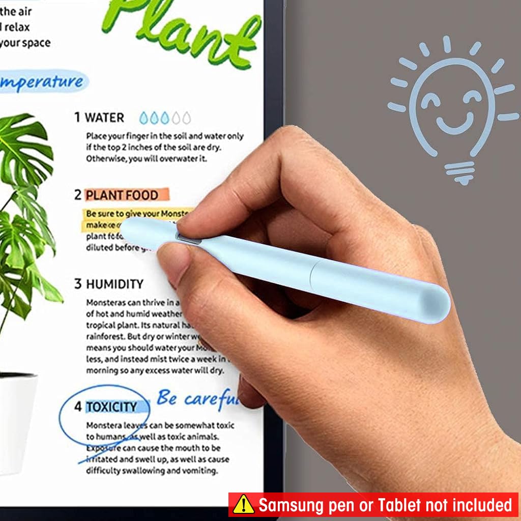 Silicone Sleeve Case for Samsung Galaxy Tab S7 S Pen with Non Slip Smooth Cover | Fits S7 Plus S8 S8 Plus Ultra