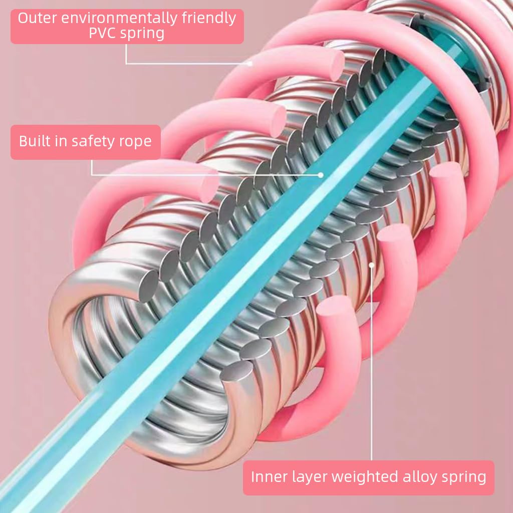 Proberos Weighted Soft Hula Hoop for Core and Waist Training with Stainless Steel Frame | Colorful Design