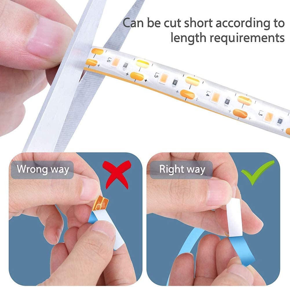 HASTHIP LED Grow Light Strip for Indoor Plants with USB Power and IP65 Waterproof 3 Meters