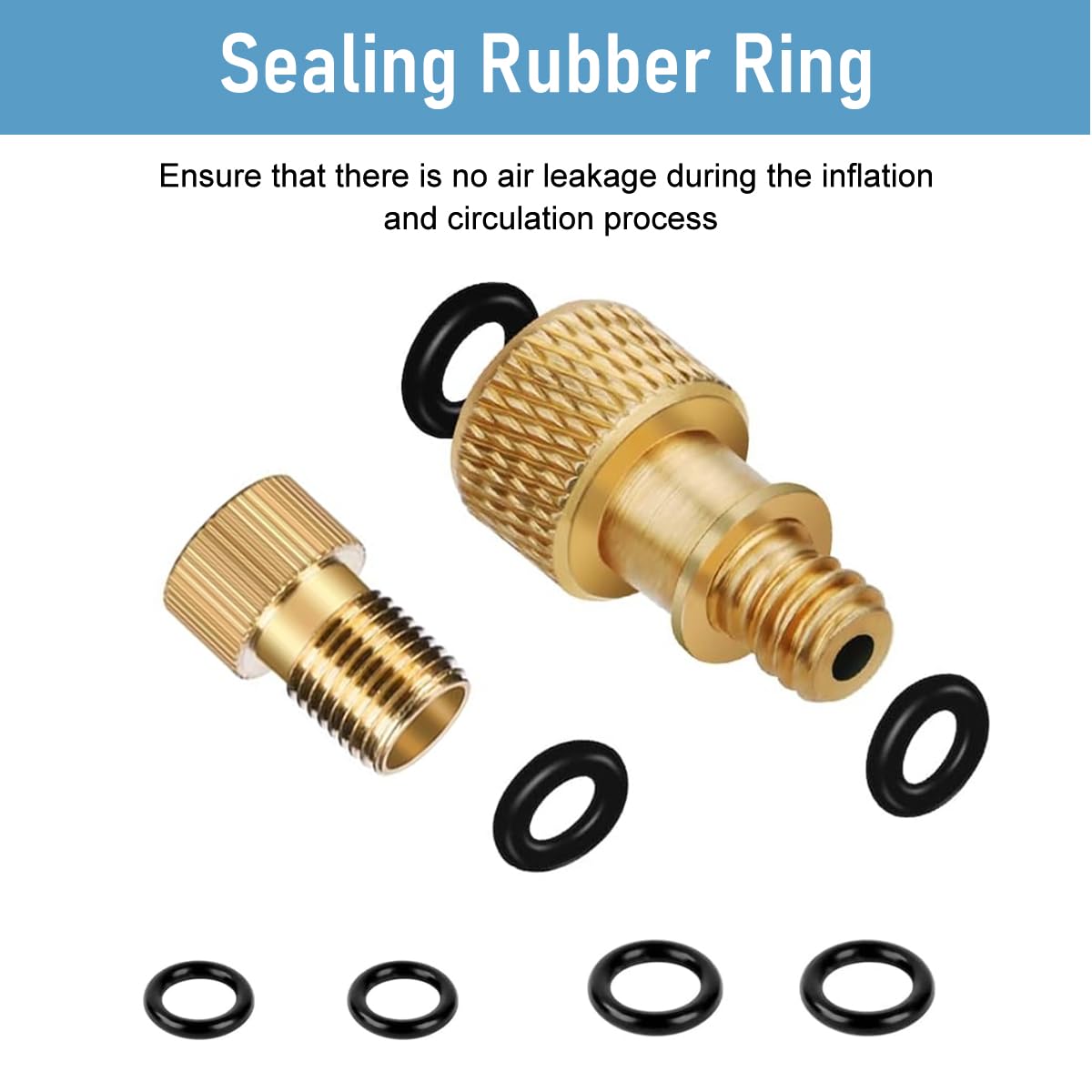 STHIRA Bicycle Valve Adapter Kit for Bikes and Cars with 63 pcs Copper Set | Universal Box