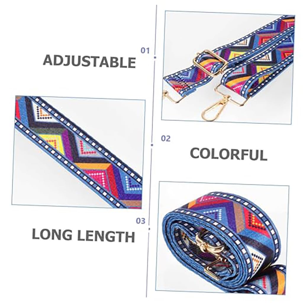 Zibuyu Adjustable Crossbody Bag Strap for Handbags and Messenger Bags with Wide Canvas Design | Metal Hardware and Multicolor Style for Men and Women