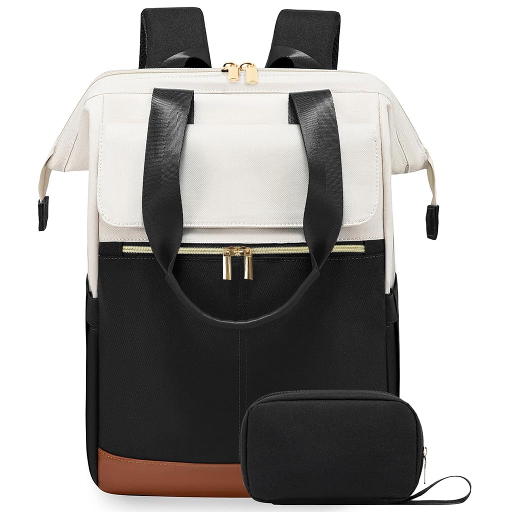 PALAY Laptop Backpack for Women 15.6 Inch with Dual Zipper and Wide Open Design | Oxford Cloth Travel Bag