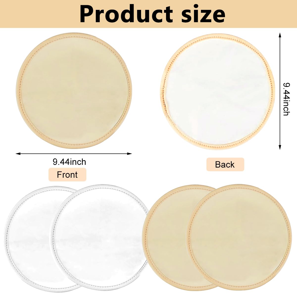 HANNEA Castor Oil Pack for Breast 4Pcs Reusable Soft Flannel Pads for Comfort | Nursing Use