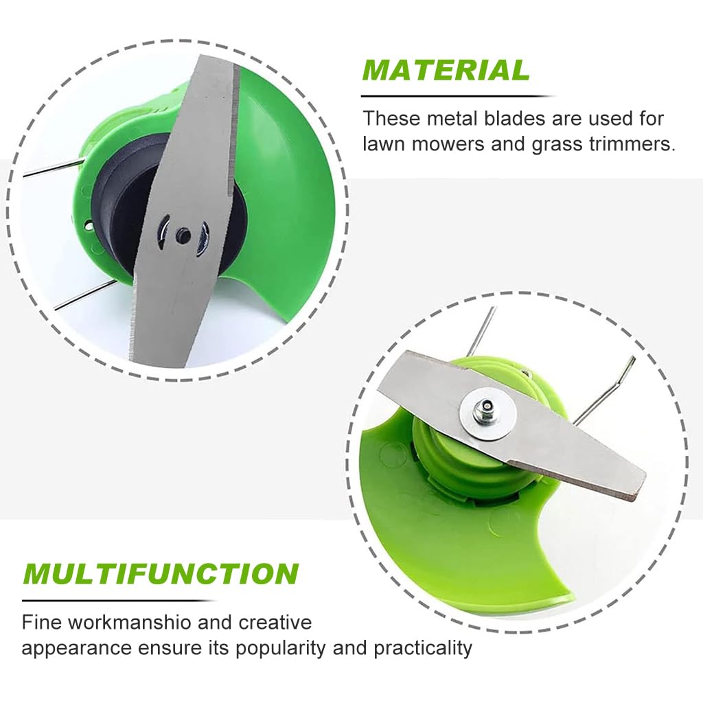 HASTHIP Grass Trimmer Blade 15cm Alloy Round Cutting Head Set with Saw & Plastic Blades | Fits Most Weed Cutter Machines