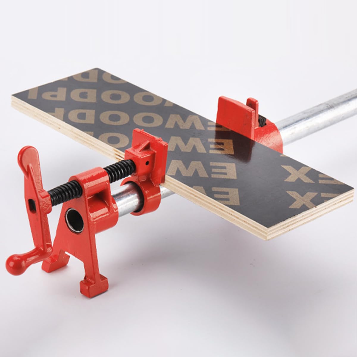 Serplex Wood Gluing Pipe Clamp for Woodworking & DIY Projects with Adjustable Jig | Heavy-Duty Steel 3/4 in Design