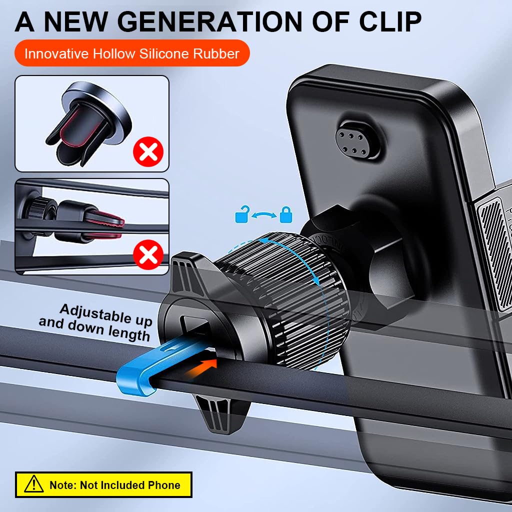 STHIRA Car Mobile Holder for Air Vent with 360° Rotation and Retractable Claws | Fits 4–7.1 in Phones