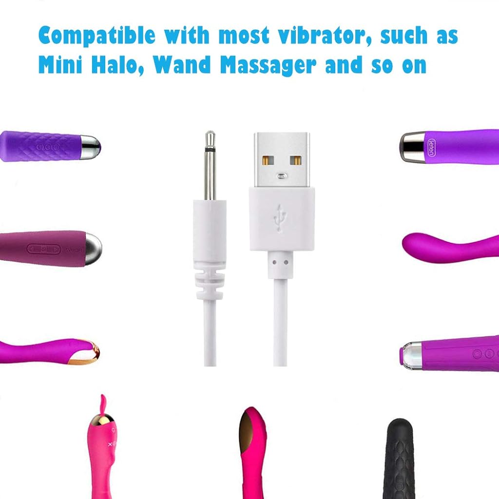 ZORBES® Charging Adapter 2.5Mm Jack Cable Usb To Dc 2.5Mm To Usb Charging Cable For Toy, Beauty Product, Magic Mate, White
