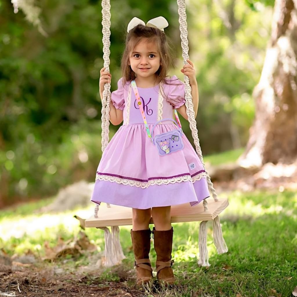 ZIBUYU Kuromi Purse for Girls featuring DIY Charm Holes with 12x9cm Silicone Design | Cute Gift