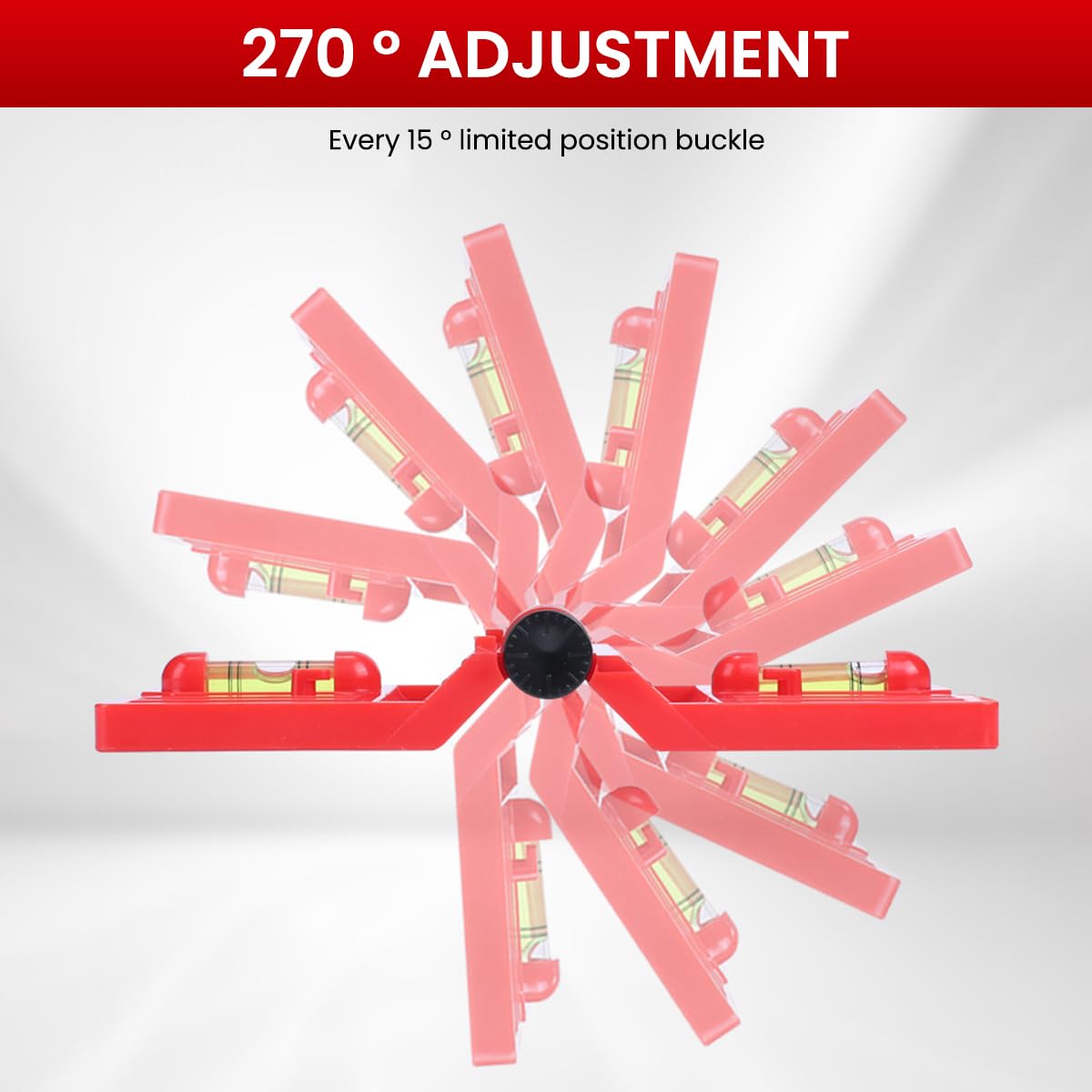 Serplex Stand Post Level Tool for Poles and Pipes featuring Triple Bubble Vials and Magnetic Base