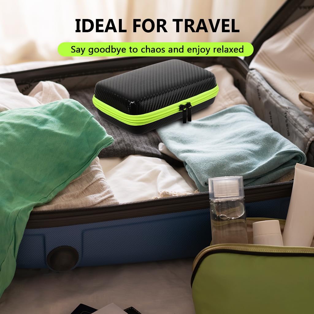 HANNEA Hard Case PU Storage Bag for Philips OneBlade Shavers with Hand Strap Organizer