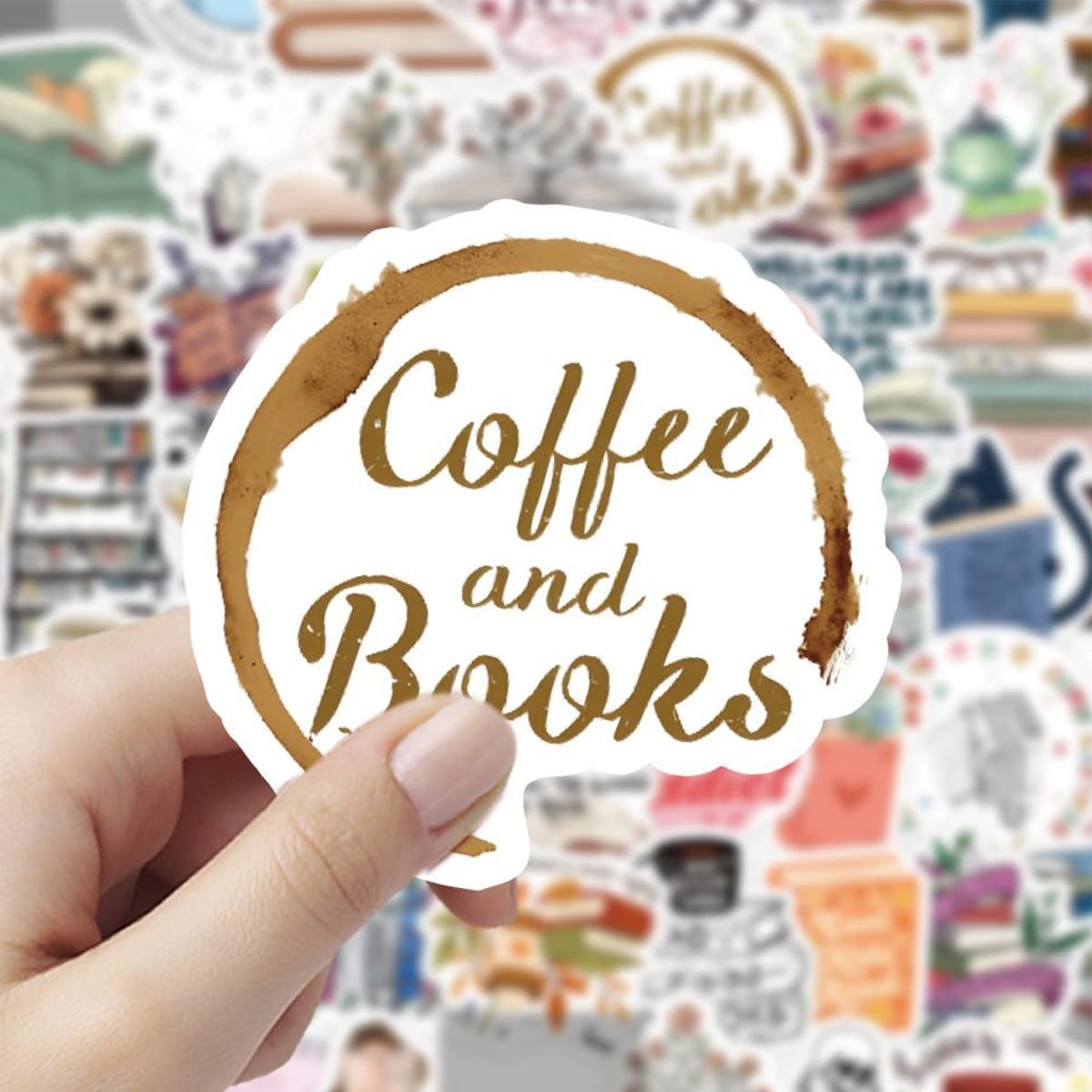 OFIFO Book Fragrance Stickers Set for Laptops and Notebooks with 60 Sheets | Holographic Waterproof Design