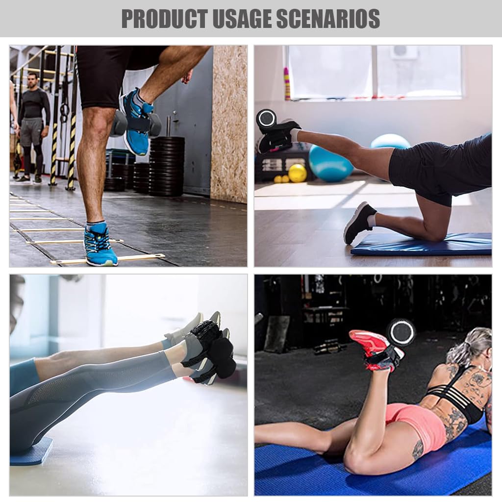 Proberos Adjustable Fitness Ankle Weight Strap for Leg Lifts with Dual Adjustment | Durable Nylon Design