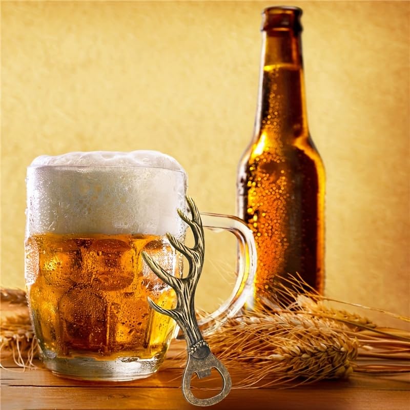 Supvox Kitchen Bottle Opener with Antlers Design and Retro Copper Finish | Ideal Housewarming Gift