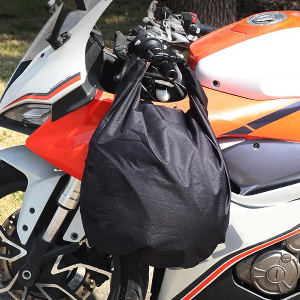 STHIRA Motorcycle Helmet Bag with 3 Digit Lock and Roll Top Closure Waterproof Nylon 53x70.5 cm