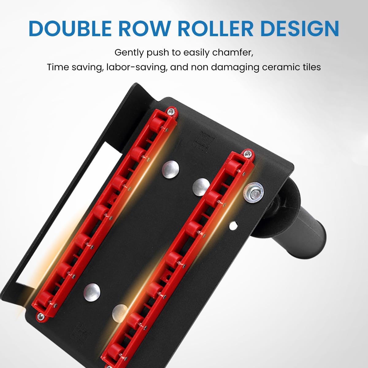 Serplex 45 Degree Tile Chamfering Tool with 3.3ft Water Pipe and Secure Clamping Stand for DIY Cutting