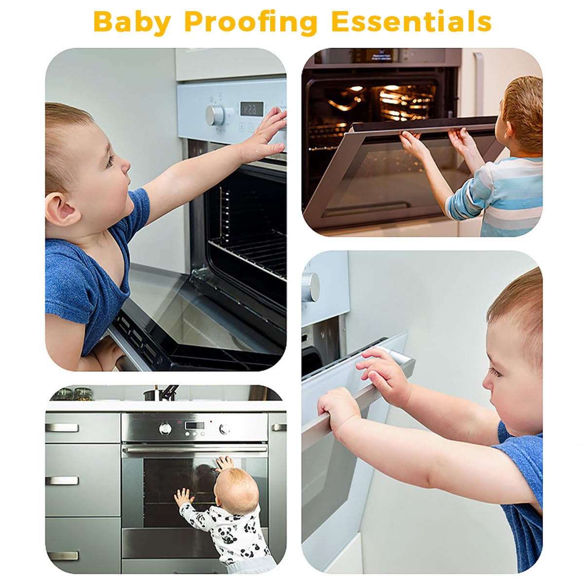 SNOWIE SOFT Fridge Locks Child Proof for Cabinets and Drawers featuring Secure Twist | 2 Pack