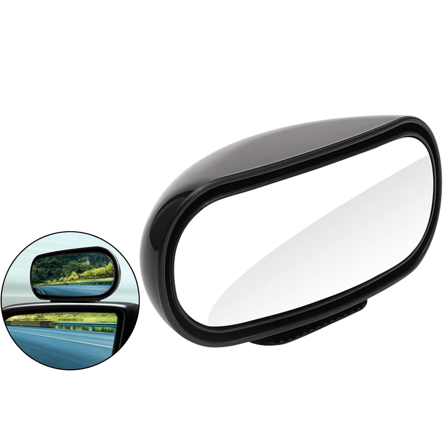 STHIRA Blind Spot Mirror for Car with 360° Fine Adjusting and Strong Adhesive Mount | HD Curved View