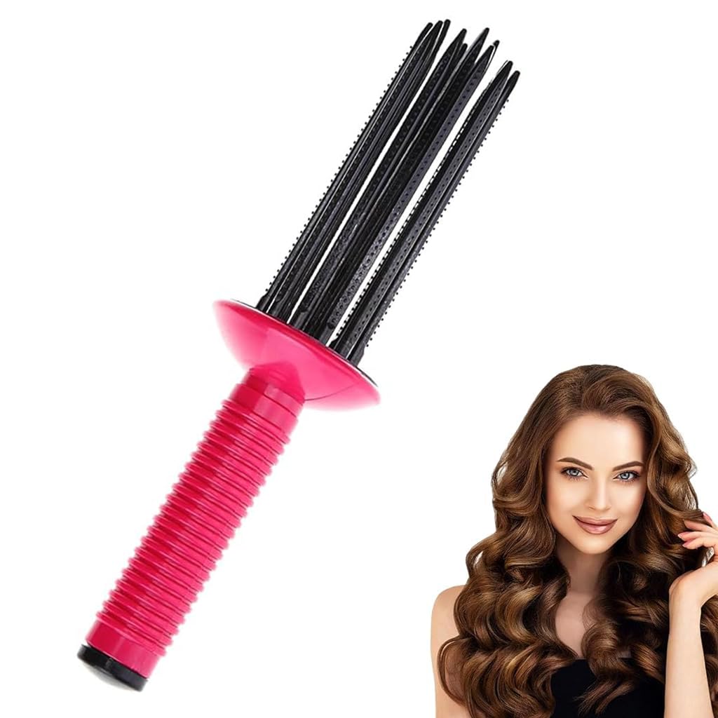 MAYCREATE® Curly Hair Styler Tool for Hair Dryer, Rollers for Curling Hair, Curling Roll Comb for Curly Hair, Air Volume Curl Rolling Comb, Anti scalding Curly Hair Styling Tool for Hair Dryer