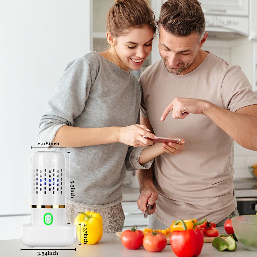 HANNEA Fruit and Vegetable Washing Machine for Cleaning Produce Rice and Tableware | Portable Kitchen Cleaner Device