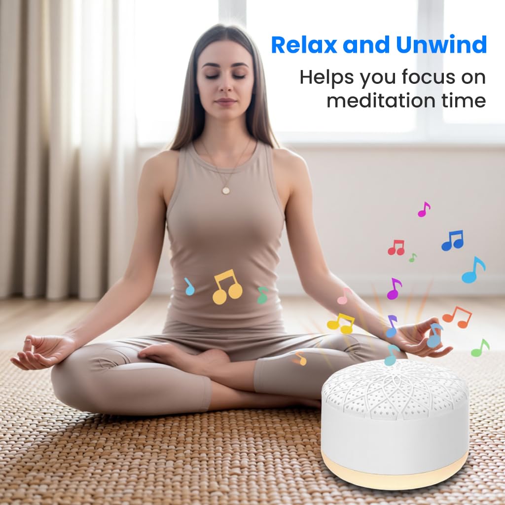 ZORBES White Noise Machine for Babies with 40 Soothing Melodies and Hanging Strap | USB Rechargeable Portable Speaker