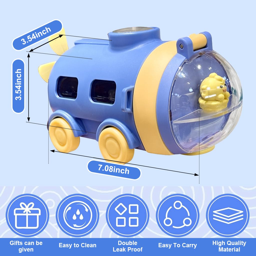 SNOWIE SOFT Water Bottle for Kids School with Silicone Straw and Neck Strap 550ml BPA-free | Leakproof Cartoon Design