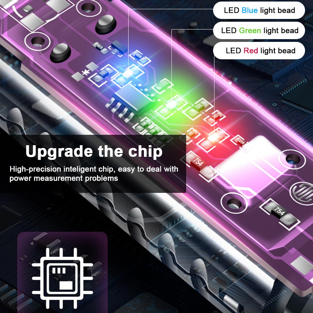 Serplex Voltage Multimeter Pen for Live Wire Detection with 3 Color LED and Sound Alarm | Slotted Probe and Built in Flashlight