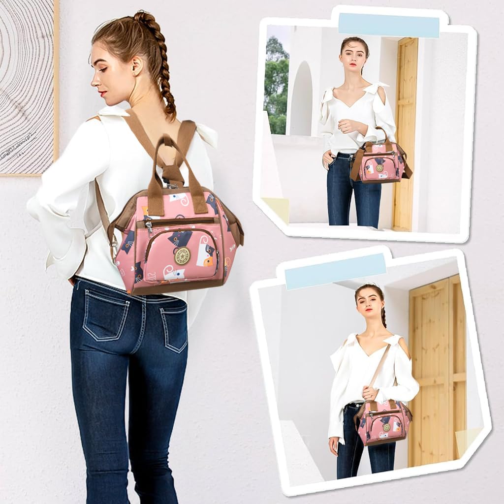 PATPAT Baby Diaper Bag for Travel with Waterproof Oxford Cloth and Multiple Pockets | Versatile Maternity Backpack