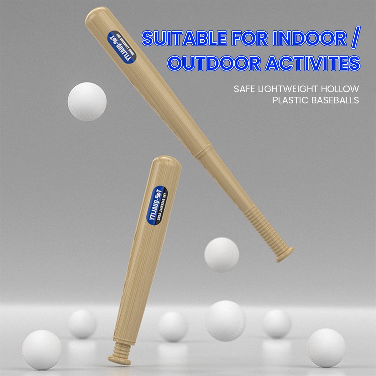PATPAT Bat Ball Set for Kids with Step On Pitching Machine and ABS Bat | Outdoor Game