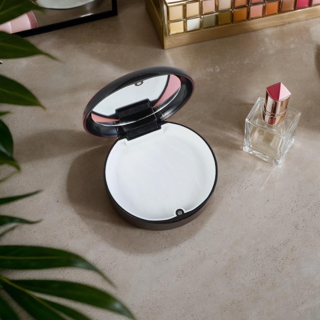 ZIBUYU Orthodontic Retainer Box with Magnetic Closure and Built In Mirror | Dustproof Waterproof Travel Case