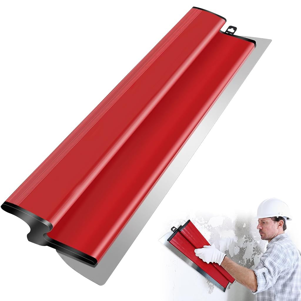 Serplex Skimming Blade 15.7 in for Drywall and Plaster featuring Ergonomic Rubber Handle