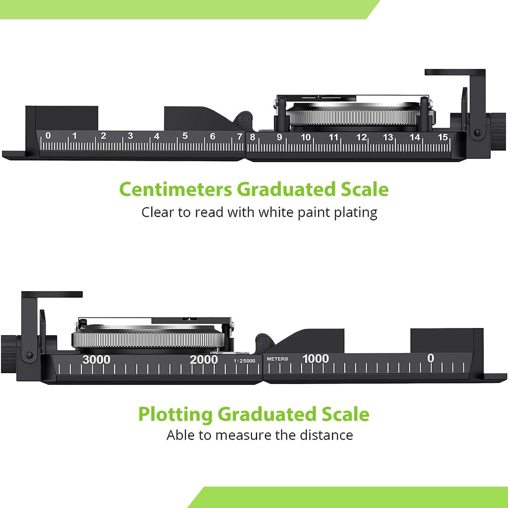 Proberos Compass for Camping and Hiking with Sighting Telescope featuring Glow Dial | Metal Outdoor Navigation Tool