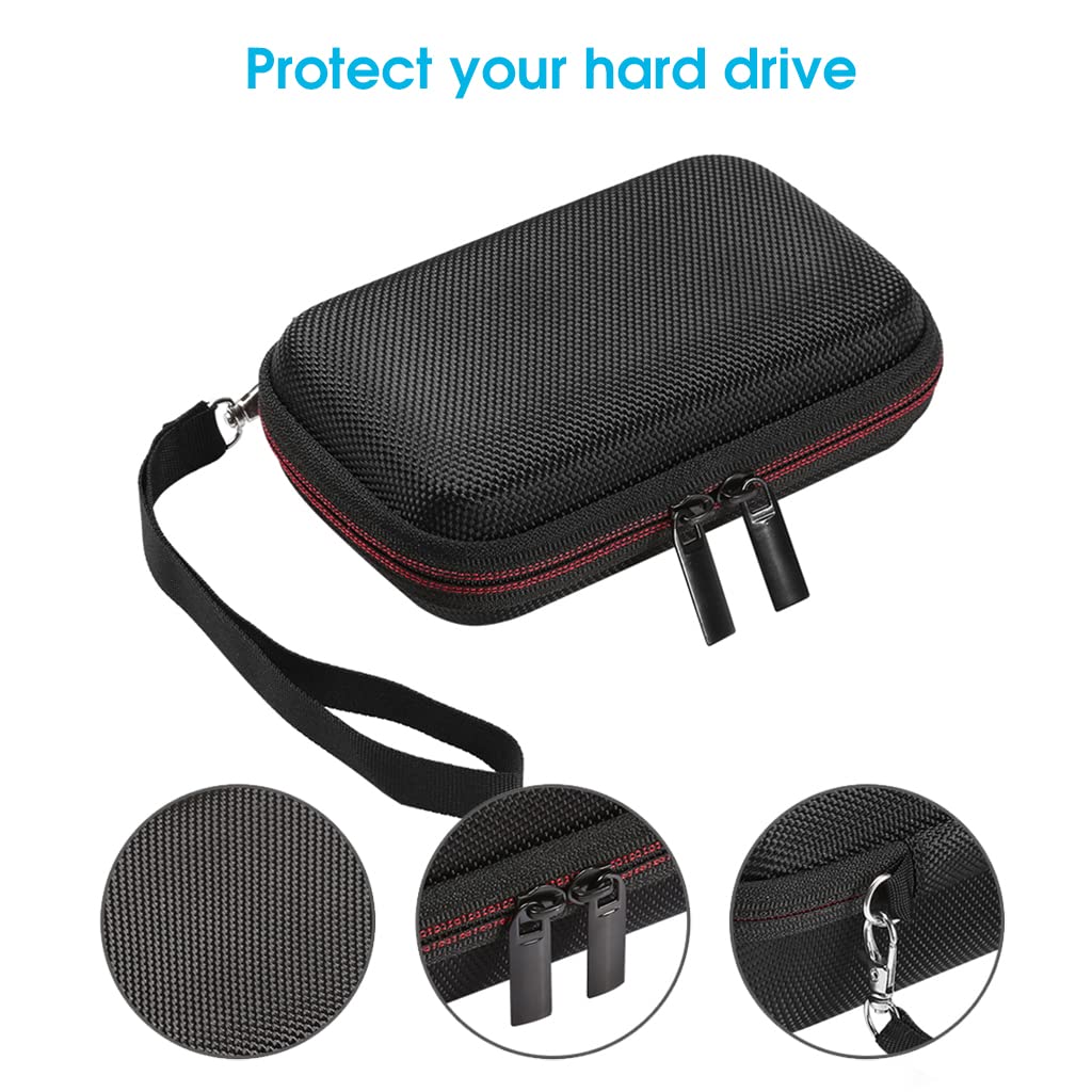 Zeitel Storage Bag for Samsung T5 T3 SSD 250GB–2TB with EVA Hard Shell | Travel Carrying Case
