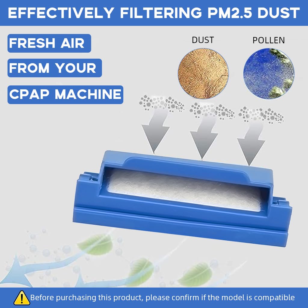 HASTHIP Replacement CPAP Filters for Dreamstation DS500 and DS700 including 6 reusable pollen and 2 disposable fine filters | easy maintenance