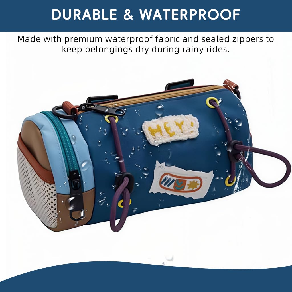 PROBEROS Cycle Frame Bag for Kids with 600D Polyester Waterproof Build | Easy Storage Access