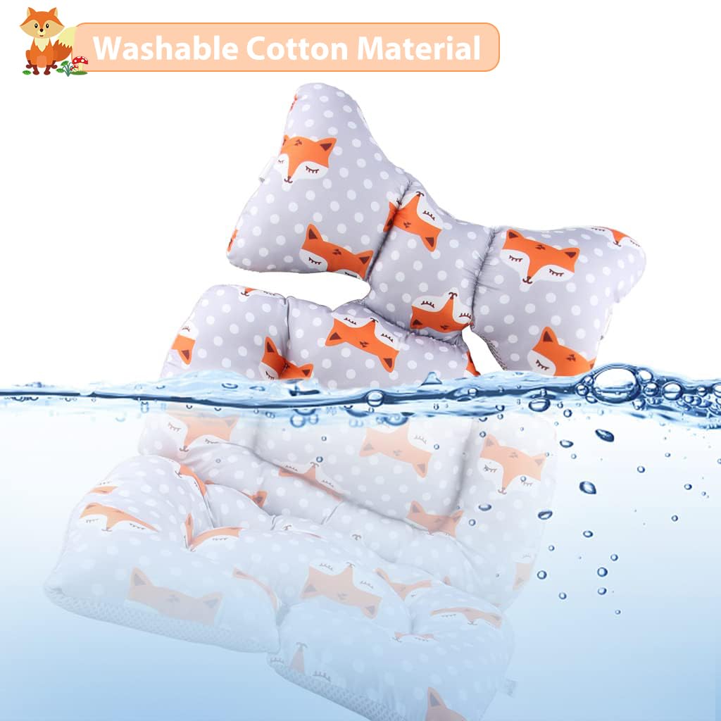 SNOWIE SOFT Baby Stroller Seat Cushion for Prams featuring 3D Air Mesh and Cotton Comfort 65×36 cm