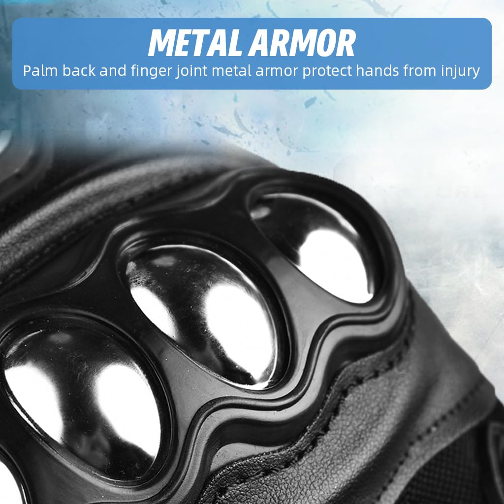 PROBEROS Winter Bike Gloves for Riding and Hiking with Touchscreen Fingertips | Anti-Slip Palm Grip and Hidden Zipper Pouch