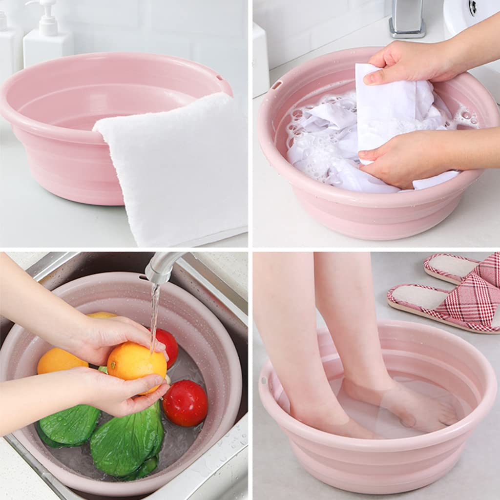 MAYCREATE Collapsible Wash Basin for Home and Camping with Hanging Design | 30.5cm Bowl