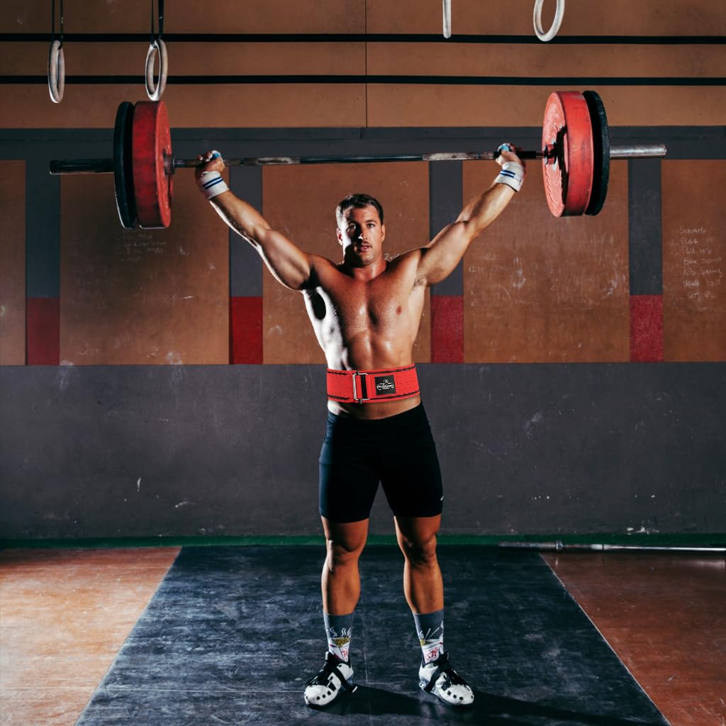 Proberos Weight Lifting Belt for Men and Women with Hook and Loop Closure | 10cm Wide Adjustable Nylon Support