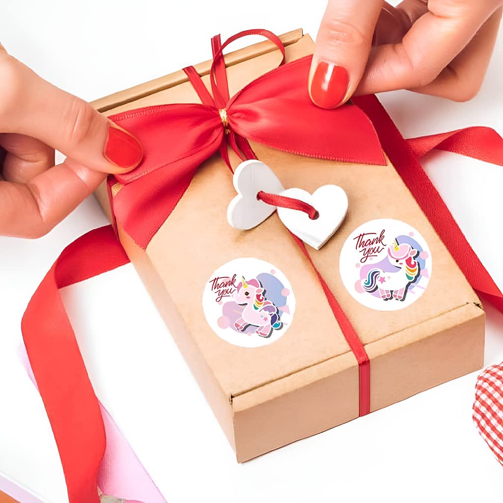 HASTHIP Thank You Stickers for Small Business with 500 Stickers and 50 Cards featuring Holographic Design | Color Laser Film for Gift Packaging