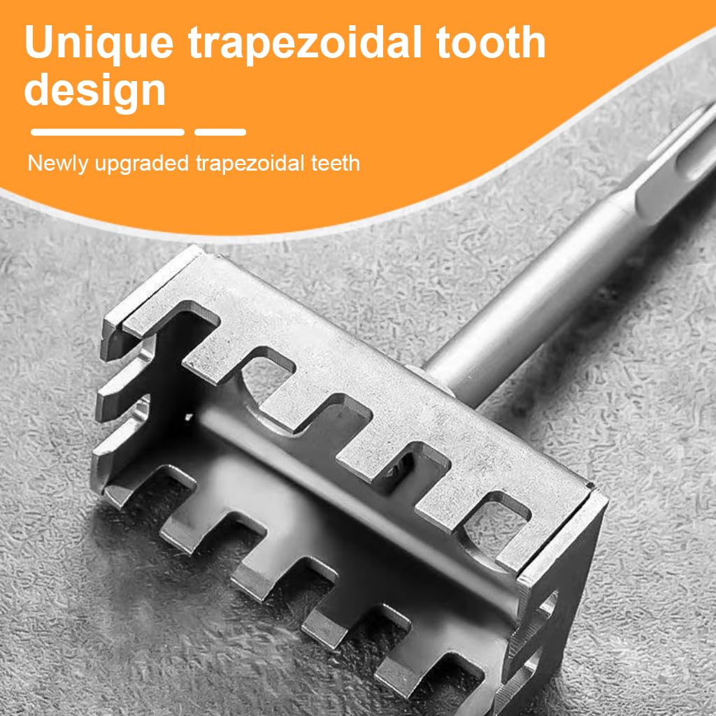 Serplex Square Hole Cutter for 86 Type Junction Box with 4 Side Slotted Teeth and Stainless Steel Build