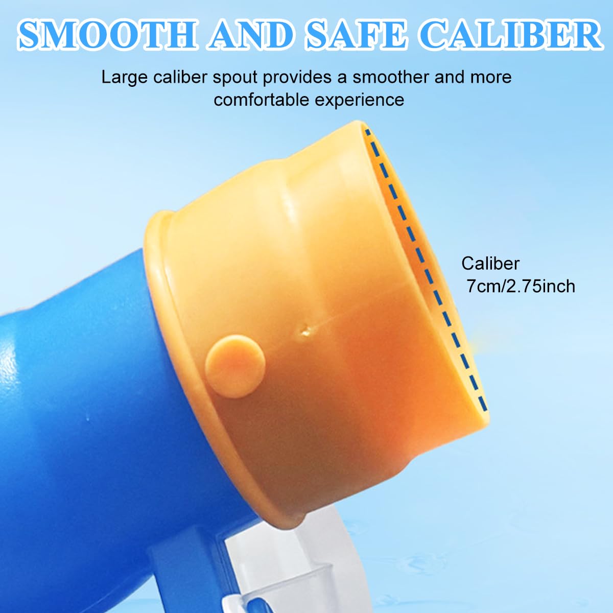 HANNEA Urine Collector for Men with 2000mL Capacity and Flexible Pipe | Spill Proof Portable Male Urinal