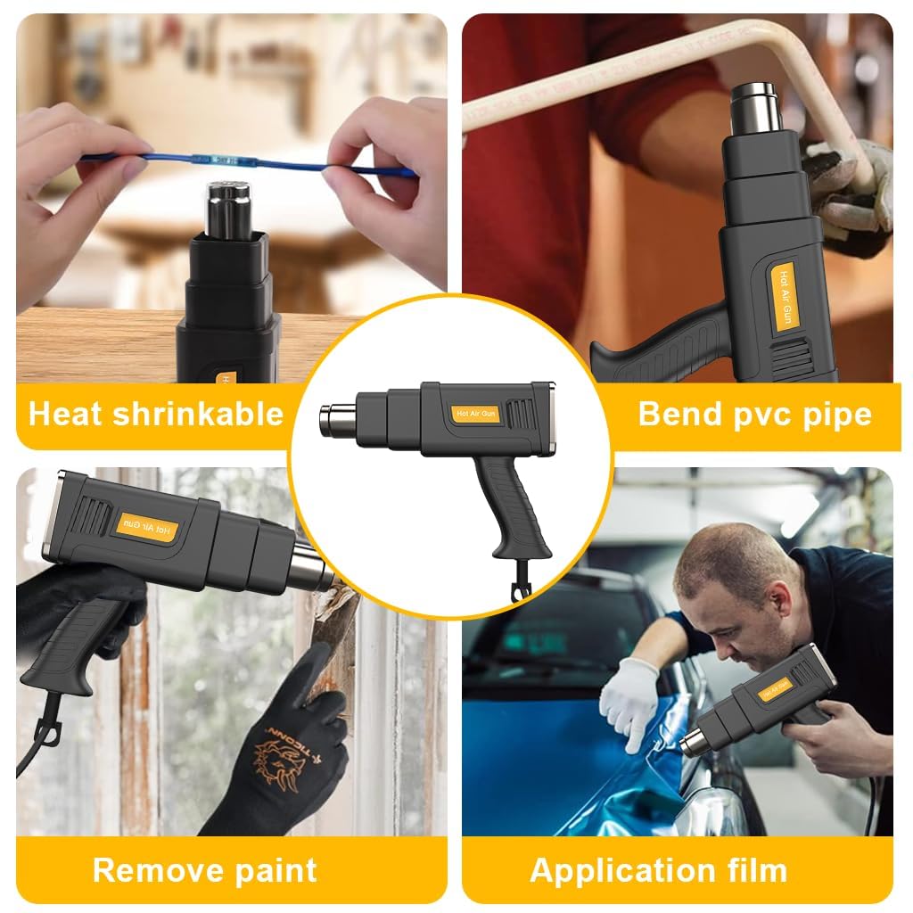 Serplex Heat Gun for Crafts and Paint Removal with LCD Display 2000W Power 150°C–600°C Range